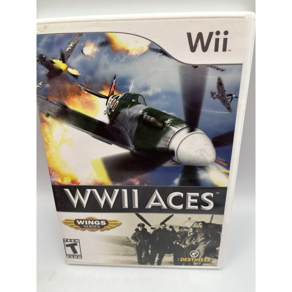 WWII Aces (Nintendo Wii, 2008) Complete With Manual - Tested